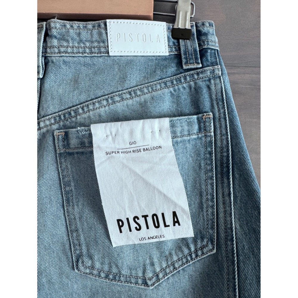 NWT PISTOLA Gio High‎ Rise
Balloon Jean Size 27 Barrel Horseshoe Latern - Picture 6 of 8